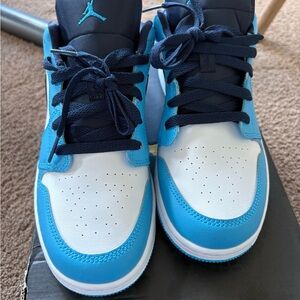 Kids Jordan Sneakers - Blue and White